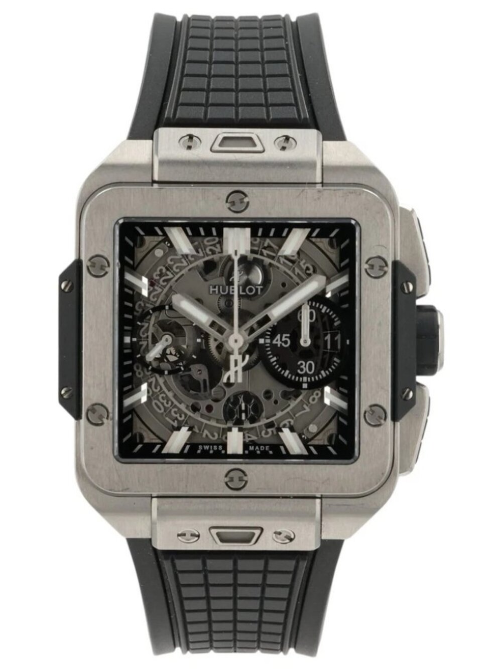 Hublot Square Bang Skeleton Dial Titanium 42mm Automatic Mens 821.NX.0170.RX - Picture 1 of 11